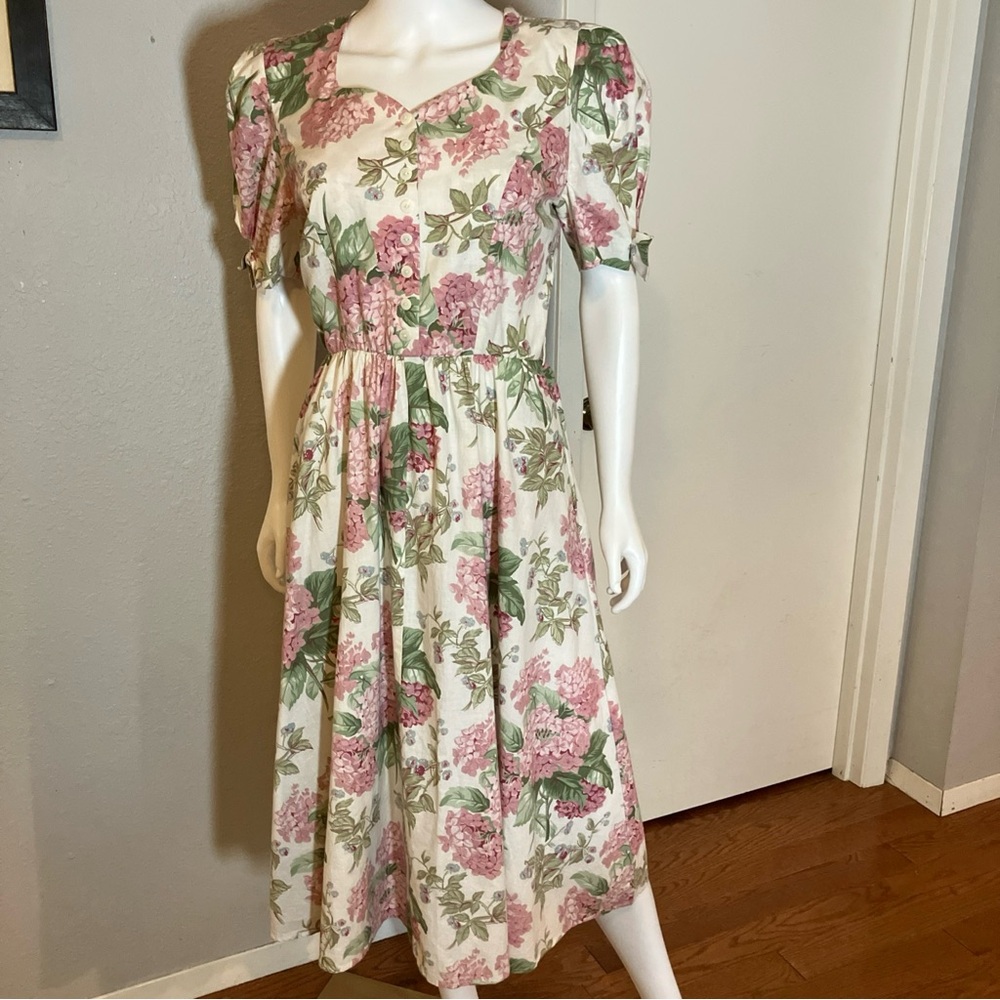 Floral Print Women's Dress Vintage